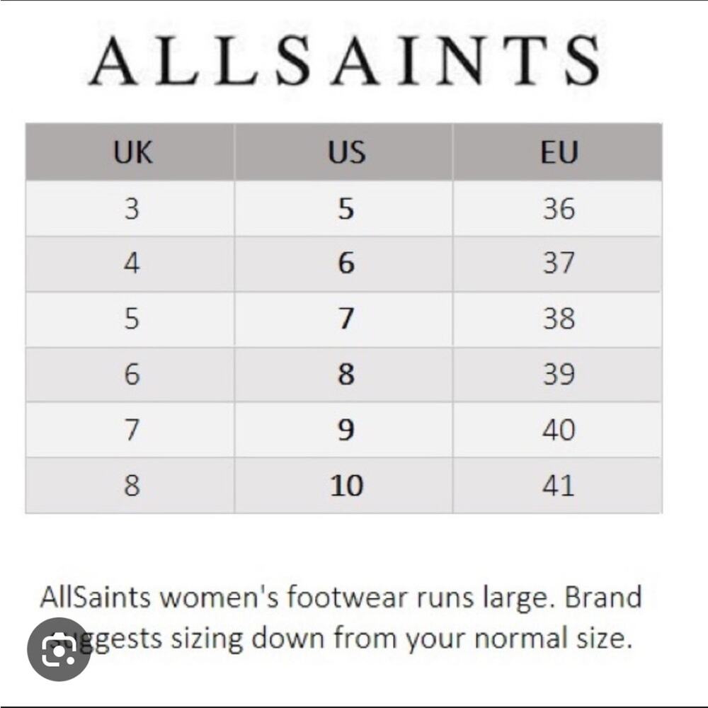 AllSaints Paulina Women Tan Moto Boot Sz 8 Leather Lace-Up Platform Lug Sole New - Picture 9 of 10